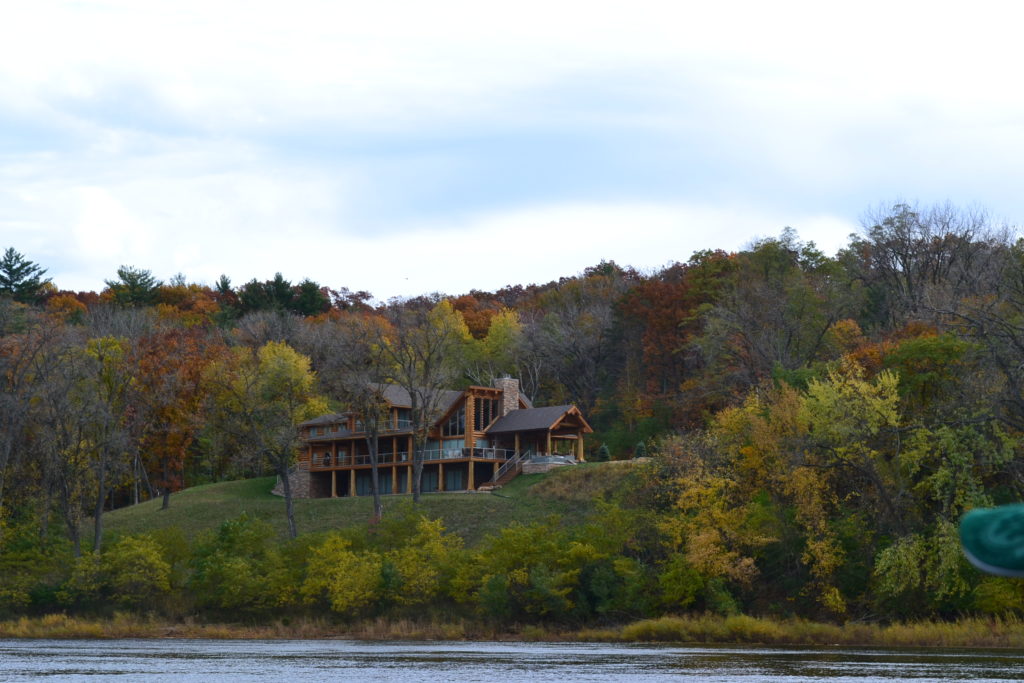 Cabin on River with Fall Color - Green Thumb Advice